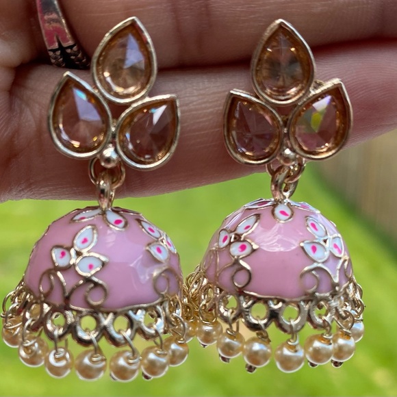 Brand new jhumki Earrings ~ Indian jewelry - Picture 2 of 5